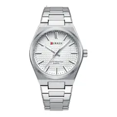 CURREN - Reloj Análogo Original KRED8301 Acero Inoxidable Color Plateado