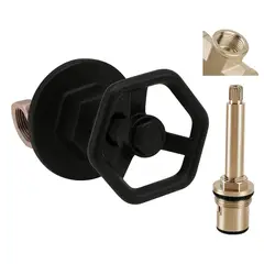 GENERICO - Registro De Ducha Agua Fria Ref Driver Negro Matte