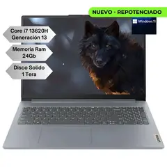 Lenovo - Portatil Slim 3 Intel Core I7 13620H Gen 13 - Memoria Ram 24GB - 1TERA - 15" - WIN 11