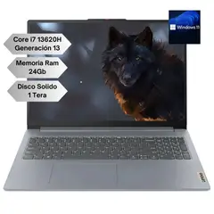 LENOVO - Portatil Slim 3 Intel Core I7 13620H Gen 13 - Memoria Ram 24GB - 1TERA - 15" - WIN 11