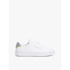 TOMMY HILFIGER - Tenis gris de tenis en cuero