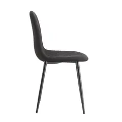 RTA MUEBLES - Set Sillas Comedor x2 unidades SNG 11914 Gris y Patas Negras RTA