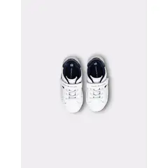 TOMMY HILFIGER - Tenis blanco de corte bajo con velcro
