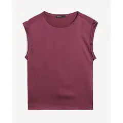 SEVEN SEVEN - Blusa Para Mujer Manga Corta Color Vino Marca #28124092