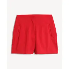 SEVEN SEVEN - Short Para Mujer Multiusos Plano Color Rojo Marca #28191106