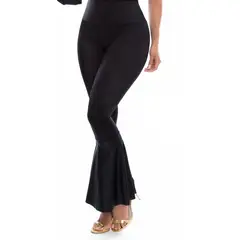 VIA7 - Pantalon tipo leggins tale alto bolero ancho pierna mujer