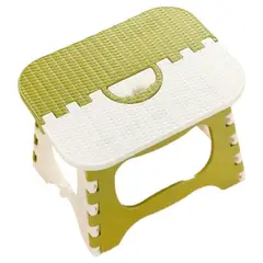 GENERICO - Silla Butaco Banco Plegable Plástico Hogar Baño Resistente Verde