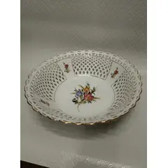 SIN ETIQUETAS - Frutero Bandeja De Mesa Antiguo Porcelana Bavaria Germany