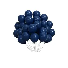 INFANTILES CAJUROMIX - Paquete X50 Unid De Globos Latex R12 Mate Color Azul Naval