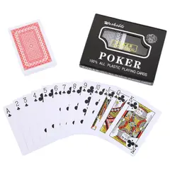 POKER - Juego de cartas plastificadas black edition 2 barajas