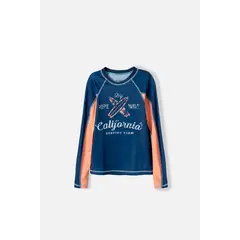 MIC - Camiseta de Baño manga larga azul para niño