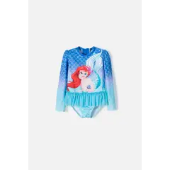 DISNEY - Vestido de baño Sirenita manga larga niña