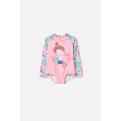 LITTLEMIC - Vestido de baño enterizo niña