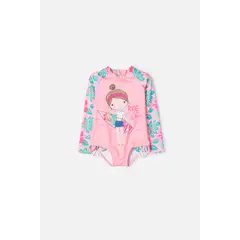 LITTLEMIC - Vestido de baño enterizo niña