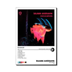 GENERICO - Cuadro Black Sabbath - Paranoid 30x42cm A3 Retablo Afiche Póster