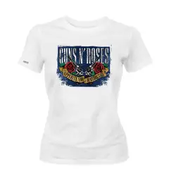 CREACIONES NU CROWN - Camiseta Dama Guns And Roses Rock Mujer Nu Crown