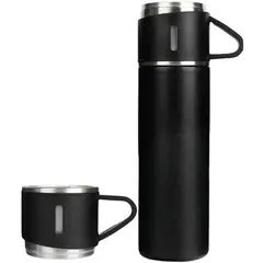 MULTIPLACE COLOMBIA - Termo bebidas calientes y frías 500 ml en acero inoxidable fino Negro