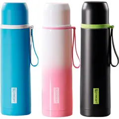 MULTIPLACE COLOMBIA - Termo extra fino para bebidas calientes 500 ml en acero inoxidable-