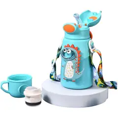 MULTIPLACE COLOMBIA - Termo infantil para bebidas calientes en acero inoxidable azul-