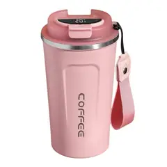 MULTIPLACE COLOMBIA - Termo tipo vaso de cafe o bebidas calientes y frías 550 ml rosado-