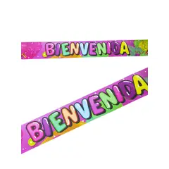 GENERICO - Banner Doble Letrero Bienvenida Fiesta Decoracion