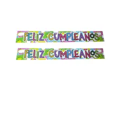 GENERICO - Banner Doble Letrero Feliz Cumpleaños Fiesta Decoracion