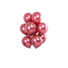 INFANTILES CAJUROMIX - Paquete X50 Unid De Globos R12 Cromada Color Fucsia