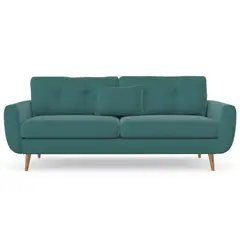 GENERICO - Mueble de sala moderno Renata 2 plazas azul