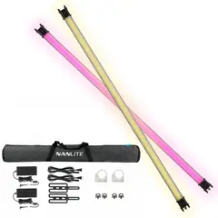 NANLITE - Kit 2x Barras de luz PavoTube II 30C RGB