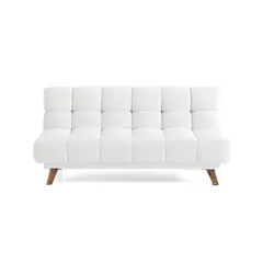 VENECIA - Sofa Cama Reclinable 3 Posiciones Nubo 178x92x82 Tela Blanco