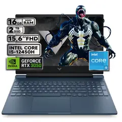 HP - PORTÁTIL GAMER VICTUS INTEL CORE I5-12450H 16GB RAM 2TB SSD RTX 3050 4GB 15,6 FHD WINDOWS 11
