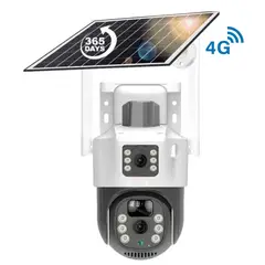 COLME TECHNOLOGY HOME - Cámara De Seguridad PTZ Panel Solar Sim 4G Doble Lente 6mpx TP15