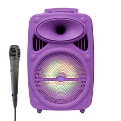 GENERICO - Bocina Bluetooth 8 Parlante Recargable Luces Led Usb Fm Sd