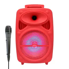 COLME TECHNOLOGY HOME - Bocina Bluetooth 8 Parlante Recargable Luces LED USB FM SD