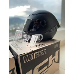 ICH - CASCO 501 VISERA NEGRA Y TRANSPARENTE