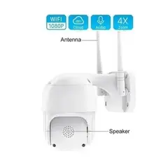 AMERICAN GENERICS - Cámara de Seguridad IP PTZ para Exterior con App Yoosee