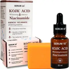 GENERICO - Kit Acido Kójico y Jabón Elimina Manchas Oscuras