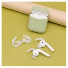 GENERICO - Soporte Antipérdida Para AirPods 1 y 2 Blanco Par