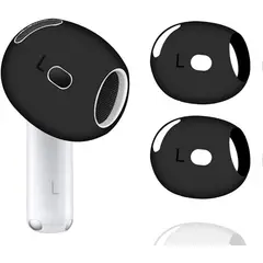 GENERICO - Soporte Antipérdida Slim Para AirPods 4 de Apple Negro Par
