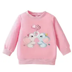 100 - Sueter Rosa Con Elefantes