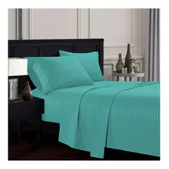 GENERICO - Juego De Sabanas Sencilla 30cm menta - Planchado Permanente 600h
