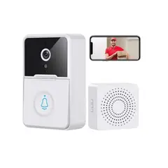 GENERICO - Timbre Inalambrico Con Camara Y Wifi Recordatorio Bateria