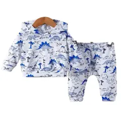 100 - Conjunto De Sudadera Con Dinosaurios