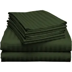 GENERICO - Juego De Sabanas Doble 30cm militar - Planchado Permanente 600h