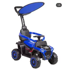 BEBESUNITA - Carro Paseador con control grande R-08 AZUL