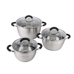 HOME ELEMENTS - Bateria de 6 Piezas En acero Inoxidable HESO-5028SS