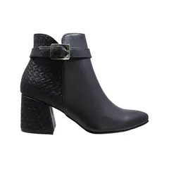 GENERICO - Botín Puntudo Con Cremallera Para Mujer