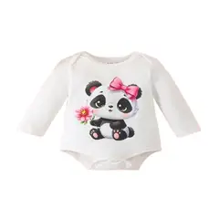100 - Mameluco Color Blanco Con Panda