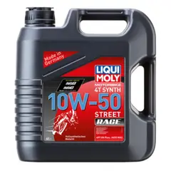 LIQUI MOLY - Aceite Moto 4T 10W-50 Sintético Race 4L