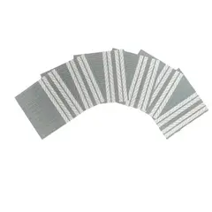 DISTRIONLINE - Individual carpeta PVC SET x6 colores gris y blanco